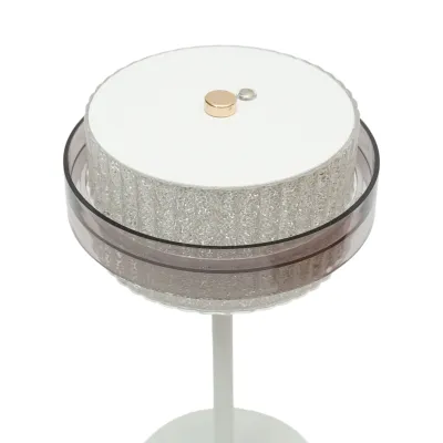 Lampa de masa touch LED 3W alba, baterie 3.7V/1800mAh, reincarcabila USB 5V/2A IP20 - imagine 3