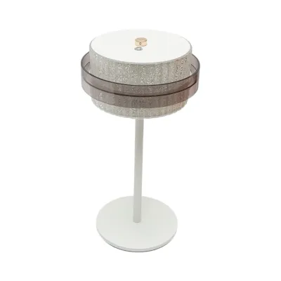 Lampa de masa touch LED 3W alba, baterie 3.7V/1800mAh, reincarcabila USB 5V/2A IP20 - imagine 2