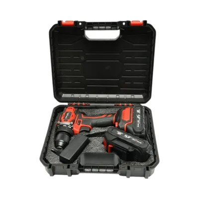 Masina de gaurit si insurubat cu percutie, 2 acumulatori 21V, 1.5Ah Li-ion, LED, brushless, 40Nm, mandrina 10mm, 0-350/1350rpm Breckner Germany - imagine 2