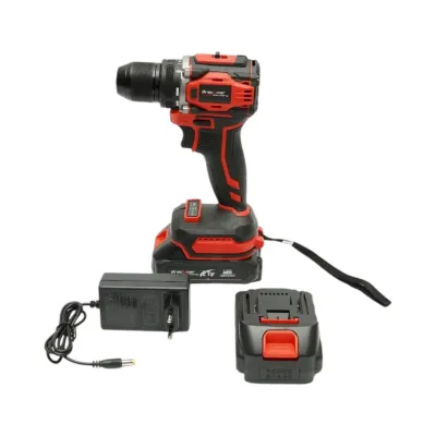 Masina de gaurit si insurubat cu percutie, 2 acumulatori 21V, 1.5Ah Li-ion, LED, brushless, 40Nm, mandrina 10mm, 0-350/1350rpm Breckner Germany - imagine 4
