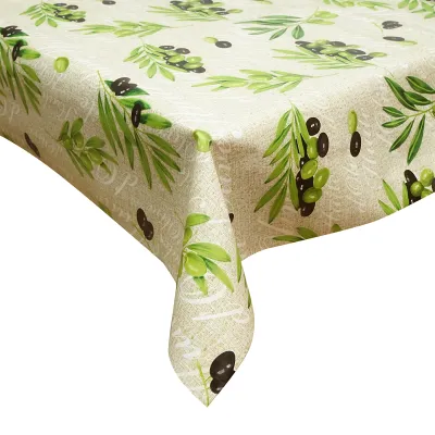 Rola fata de masa decorativa PVC 1.37x20m, grosime 0.18mm, textil 45 g/mp, model mediteranean Breckner Germany - imagine 3