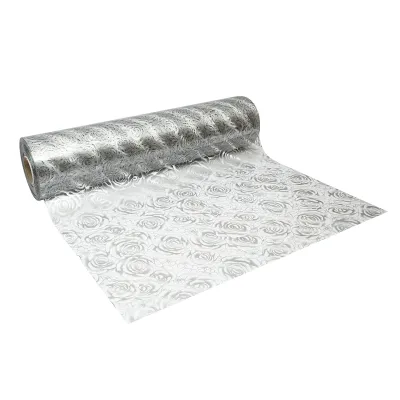 Folie protectie masa transparenta PVC siliconizat 80cm, grosime 1.2mm, model trandafiri 20m/rola Breckner Germany - imagine 6