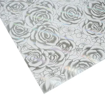 Folie protectie masa transparenta PVC siliconizat 80cm, grosime 1.2mm, model trandafiri 20m/rola Breckner Germany - imagine 4