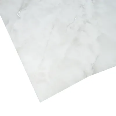 Folie protectie masa decorativa PVC siliconizat 100cm, grosime 0.8mm, model marmura gri 20m/rola Breckner Germany - imagine 4