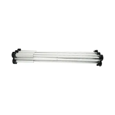 Masa de lucru pliabila tip acordeon cu 6 picioare, cadru din aluminiu 116x61x72cm - imagine 5