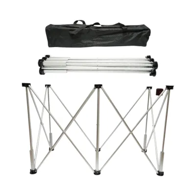 Masa de lucru pliabila tip acordeon cu 6 picioare, cadru din aluminiu 116x61x72cm
