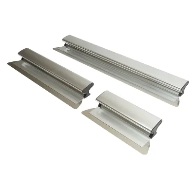 Set 3 gletiere profesionale inox 30/55/100cm, suport cu maner telescopic 85-200cm - imagine 6