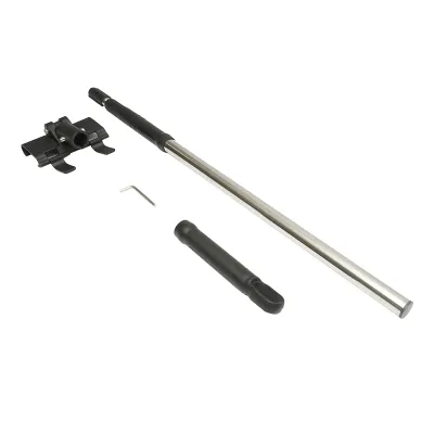 Set 3 gletiere profesionale inox 30/55/100cm, suport cu maner telescopic 85-200cm - imagine 4