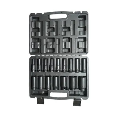 Trusa chei tubulare de impact lungi 8-32mm, 78mm, patrat 1/2 inch Cr-Mo 16 piese Breckner Germany - imagine 3