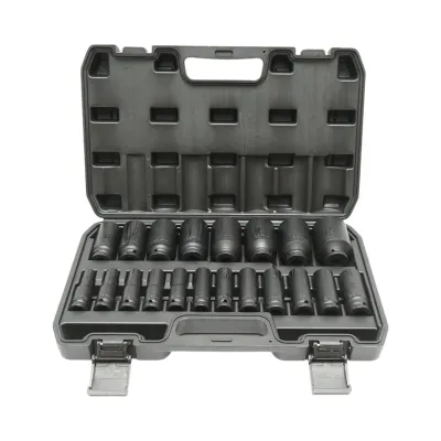 Trusa chei tubulare de impact lungi 10-38mm, 78mm, patrat 1/2 inch Cr-Mo 20 piese Breckner Germany