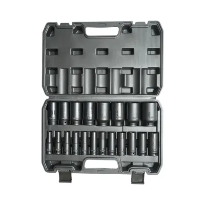 Trusa chei tubulare de impact lungi 10-38mm, 78mm, patrat 1/2 inch Cr-Mo 20 piese Breckner Germany - imagine 3