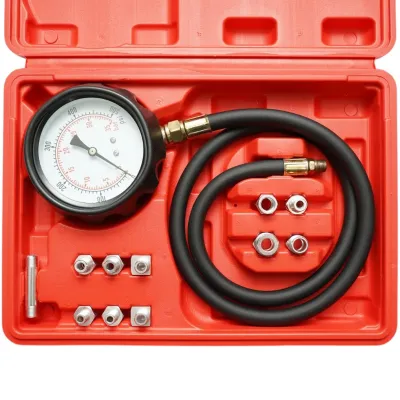 Trusa tester verificare presiune ulei motor 0-35 bar universala 12 piese Breckner Germany - imagine 3