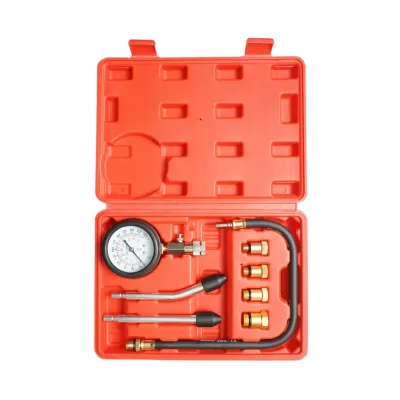 Trusa tester compresie motoare benzina cu manometru mecanic 0-20 bar - imagine 2