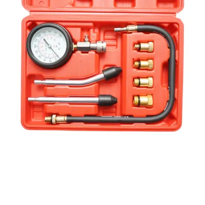 Trusa tester compresie motoare benzina cu manometru mecanic 0-20 bar - imagine 3