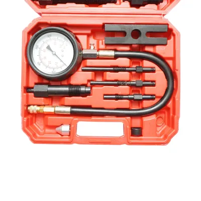 Trusa tester compresie motoare diesel cu manometru mecanic 0-70 bar 19 piese - imagine 4