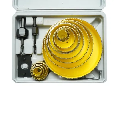 Set 13 carote circulare 19-127mm pentru rigips, lemn, PVC 17 piese Breckner Germany - imagine 3