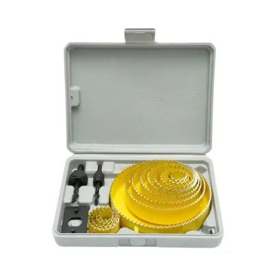 Set 13 carote circulare 19-127mm pentru rigips, lemn, PVC 17 piese Breckner Germany