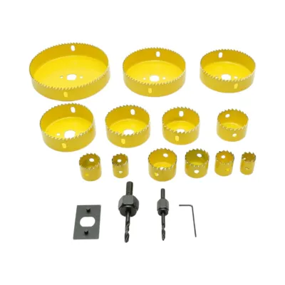 Set 13 carote circulare 19-127mm pentru rigips, lemn, PVC 17 piese Breckner Germany - imagine 4