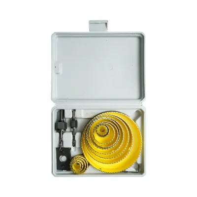Set 13 carote circulare 19-127mm pentru rigips, lemn, PVC 17 piese Breckner Germany - imagine 2