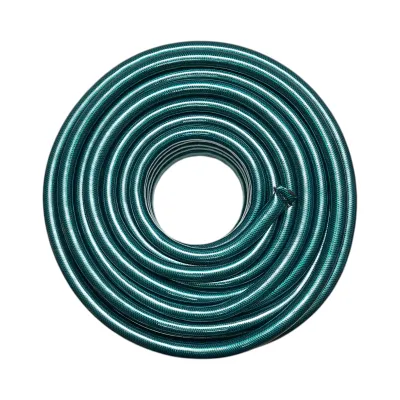 Furtun gradina PVC verde 1 inch (25.4mm), PN4 bar cu insertie textila impletita 50m/rola - imagine 2