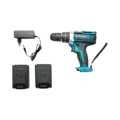Masina de insurubat si gaurit cu percutie, 2 acumulatori 21V, 1.5Ah Li-ion, LED, cuplu 29Nm, mandrina 10mm, 0-350/1350rpm Breckner Germany - imagine 4