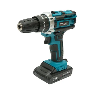 Masina de insurubat si gaurit cu percutie, 2 acumulatori 21V, 1.5Ah Li-ion, LED, cuplu 29Nm, mandrina 10mm, 0-350/1350rpm Breckner Germany - imagine 5