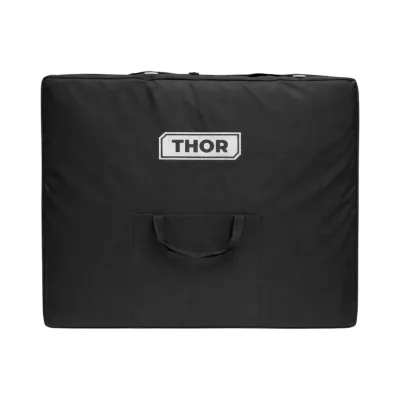 Masa de masaj pliabila portabila 2 zone, cadru lemn, spuma 5cm, inaltime 55-76cm, piele ecologica rosu burgundy 60x213cm THOR - imagine 13