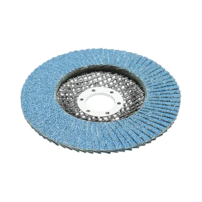 Disc lamelar abraziv cu zirconiu 125x22mm T27 ZA60 pentru slefuire, polizare metal si inox Breckner Germany - imagine 4