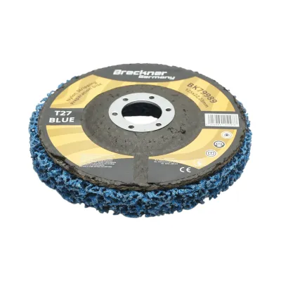 Disc abraziv netesut compact 125x22.23mm T27, granulatie medie pentru curatare rugina si vopsea Breckner Germany - imagine 2