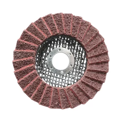 Disc abraziv lamelar netesut 125x22mm, granulatie medie pentru polisare si finisare Breckner Germany - imagine 3