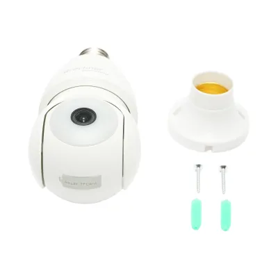 Camera de supraveghere smart 2MP tip bec E27, WIFI 2.4GHz, PTZ 360 grade, alarma, senzor miscare, detectie umana AI si aplicatie iCSee - imagine 2