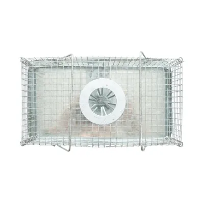 Capcana animale metalica tip cusca pentru soareci si rozatoare 18.5x10x7cm - imagine 4