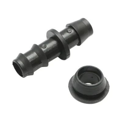 Mufa conector stut egal tub picurare 16x16mm pentru sisteme de irigatii