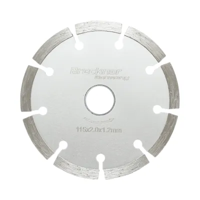 Disc diamantat segmentat 115x1.8x22.23mm, taiere uscata pentru beton, piatra, caramida Breckner Germany - imagine 3