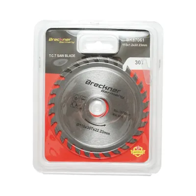 Disc circular vidia pentru lemn 115x1.2x22.23mm, 30 dinti, turatie maxima 13200rpm Breckner Germany - imagine 2