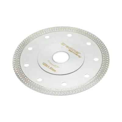 Disc diamantat turbo continuu 125x1.5x22.23mm, taiere umeda/uscata pentru ceramica dura, gresie, faianta Breckner Germany - imagine 2