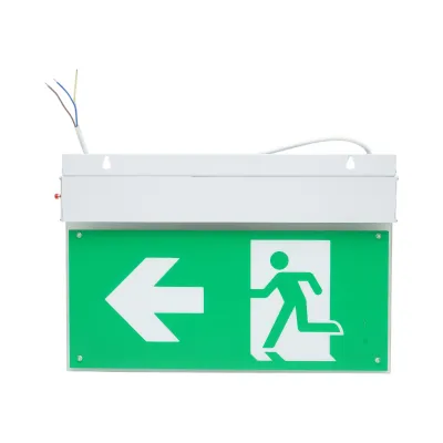 Lampa EXIT LED iesire de urgenta 220V, 3W, baterie Li-ion 1800mAh, montaj aplicat, autonomie 3 ore IP20 - imagine 5