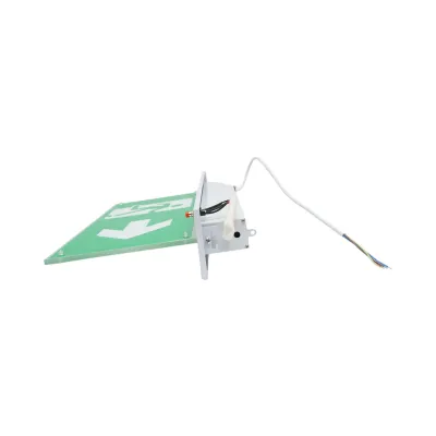 Lampa EXIT LED iesire de urgenta 220V, 3W, baterie Li-ion 1800mAh, montaj incastrat, autonomie 3 ore IP20 - imagine 6