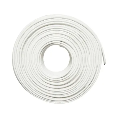 Cablu coaxial RG59 CCTV cupru siamez + alimentare 2x0.75mm CCA, 75 Ohm, PVC alb 100m/rola - imagine 2