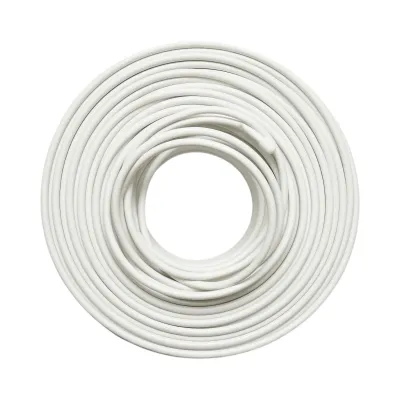 Cablu coaxial RG6 CCTV K-TEX 1mm CCA, ecranat, 75 Ohm, PVC alb 100m/rola - imagine 2