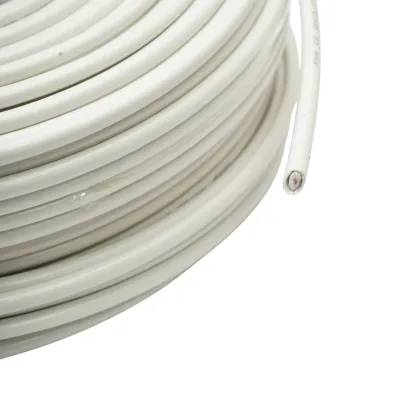 Cablu coaxial RG6 CCS 1.02mm, 75 Ohm, FPE folie Al/PET ecranaj cu tresa 32x0.12mm, PVC alb 100m/rola - imagine 3