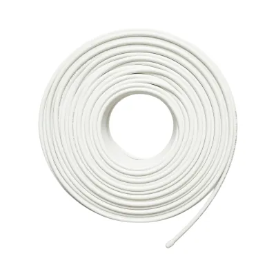 Cablu coaxial RG6 CCS 1.02mm, 75 Ohm, FPE folie Al/PET ecranaj cu tresa 32x0.12mm, PVC alb 100m/rola - imagine 2