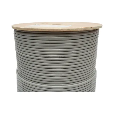 Cablu retea CAT6 FTP ecranat cupru 23AWG 4 perechi, separator cruce, PVC gri 305m/rola - imagine 2