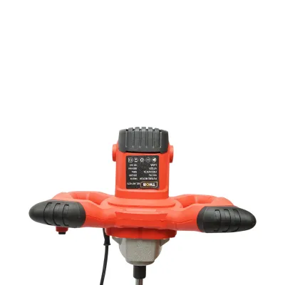 Malaxor electric cu amestecator 1400W, 220V, 6 trepte viteza 0-800rpm, paleta 120mm, M14 pentru adeziv, vopsea, mortar THOR - imagine 6