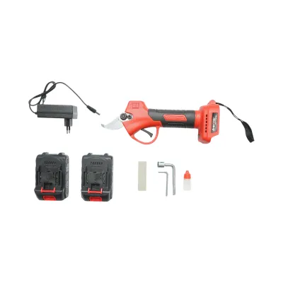 Foarfeca electrica de gradina cu 2 acumulatori 36V, 1.5Ah Li-Ion, 100W, diametru taiere 0-25mm, buton siguranta Breckner Germany - imagine 6