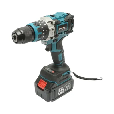 Masina de gaurit si insurubat cu percutie, 2 acumulatori 21V, 4Ah Li-ion, LED, brushless, 65Nm, mandrina 13mm, 0-400/1400rpm Breckner Germany - imagine 6
