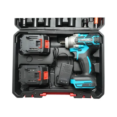 Masina de insurubat cu impact 1/2 inch, 2 acumulatori 21V, 3Ah Li-ion, LED, brushless, cuplu 400Nm, tubulare, burghie, biti 31 piese Breckner Germany - imagine 4