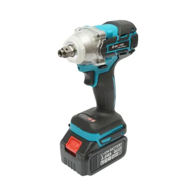 Masina de insurubat cu impact 1/2 inch, 2 acumulatori 21V, 3Ah Li-ion, LED, brushless, cuplu 400Nm, tubulare, burghie, biti 31 piese Breckner Germany - imagine 6