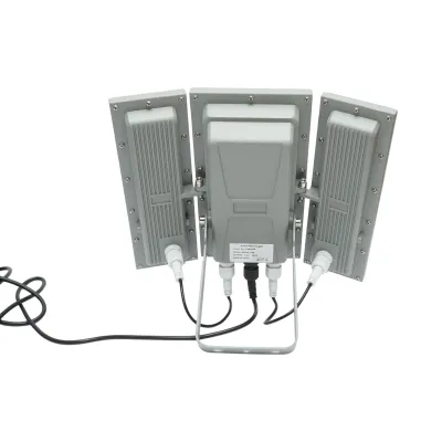 Lampa LED 1300lm, 6500K cu panou solar 25W, baterie LifePO4 3.2V/15Ah si telecomanda IP66 Breckner Germany - imagine 6