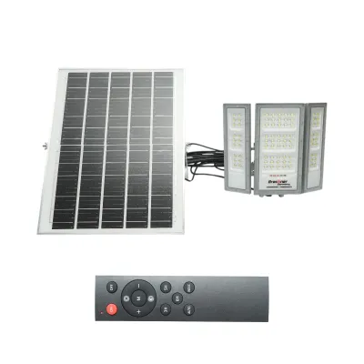 Lampa LED 1300lm, 6500K cu panou solar 25W, baterie LifePO4 3.2V/15Ah si telecomanda IP66 Breckner Germany